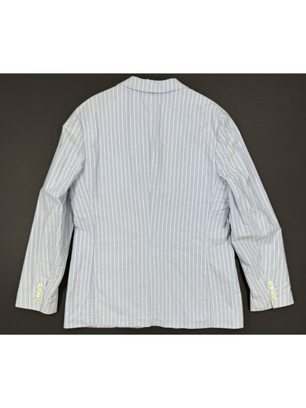 Rugby Ralph Lauren Mens Sport Coat Jacket Size Large Striped Blue White Blazer - Picture 2 of 16